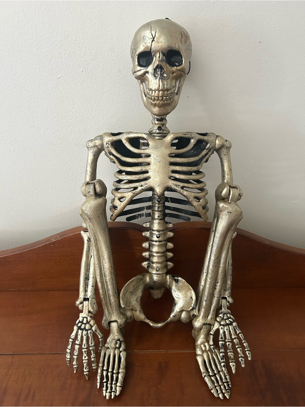 3’ / 36” Hanging Skeleton Pumpkin Blow Mold Style Halloween Decoration- NWOT